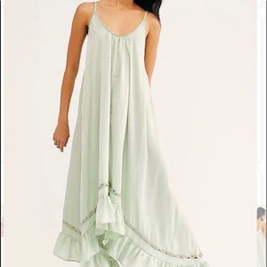 Free People Light Green Maxi Dress